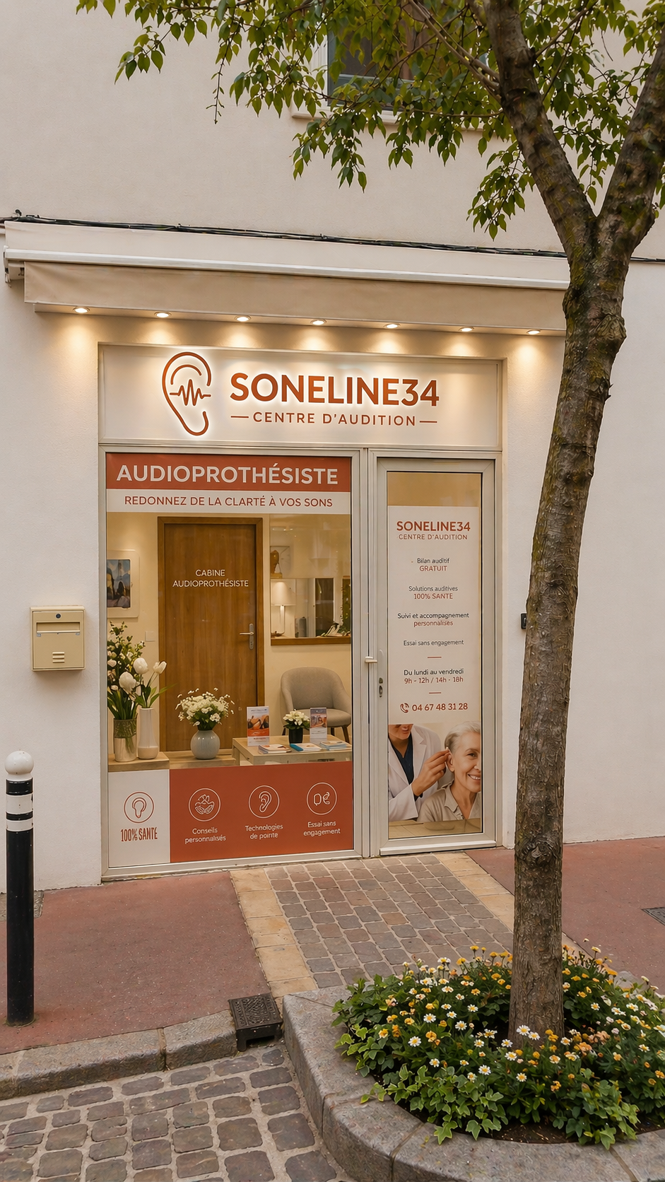 Devanture centre Soneline34 Béziers